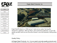 Tablet Screenshot of eaglesteelproducts.com